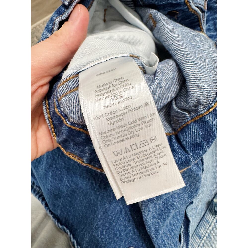 Madewell Baggy Carpenter Jean Shorts Size 29 Blue - Picture 5 of 5